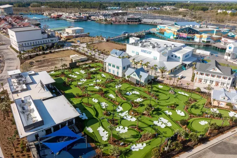 PopStroke Myrtle Beach aerial view