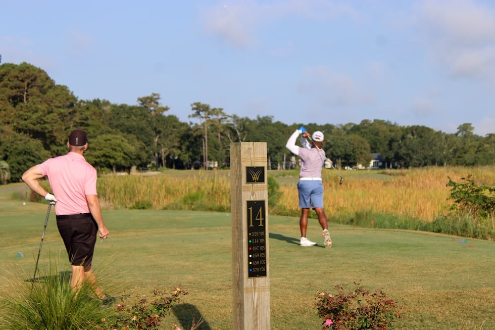 Golfers competing during the Myrtle Beach World Amateur at Pawleys Plantation