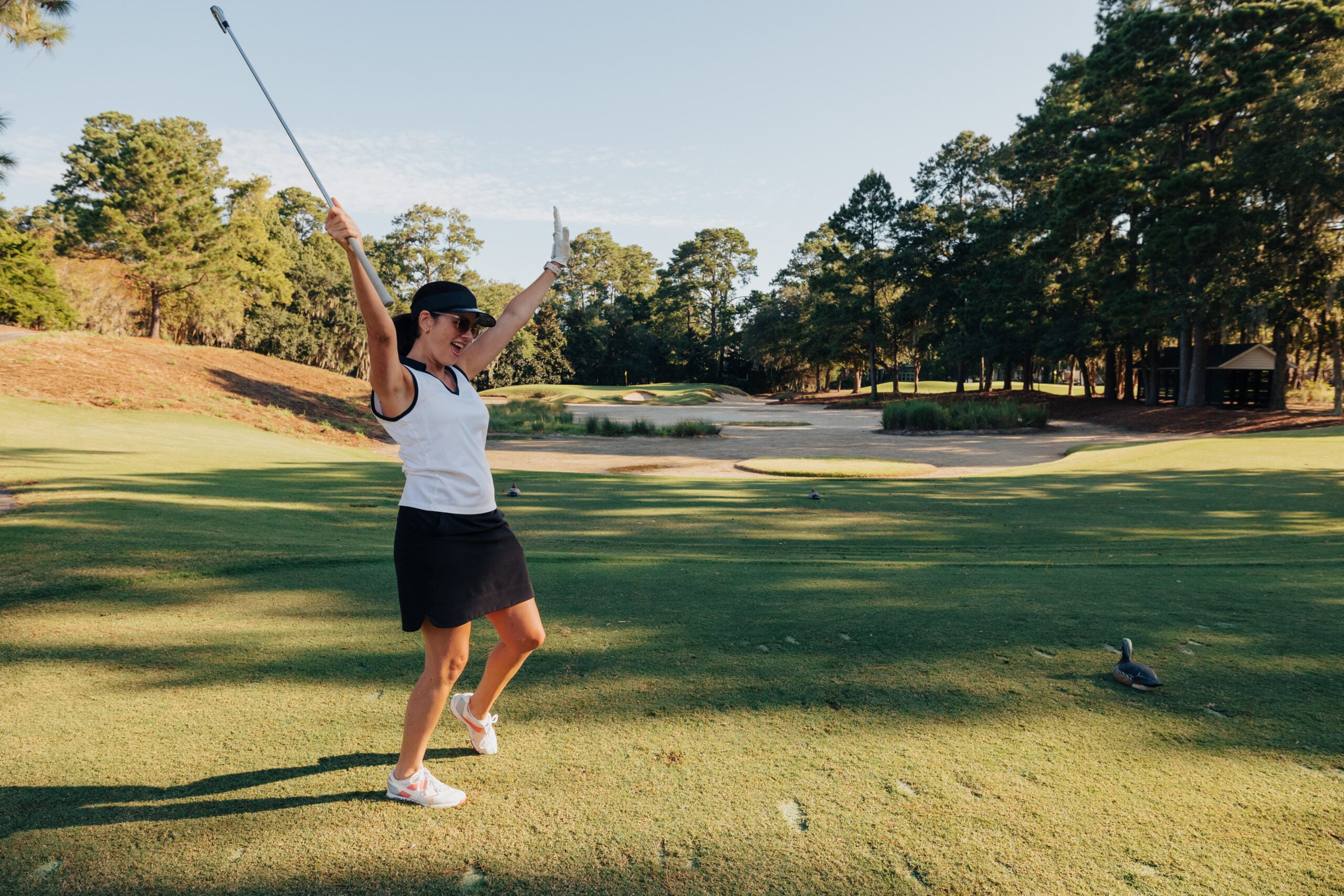 Friends playing golf at Myrtle Beach