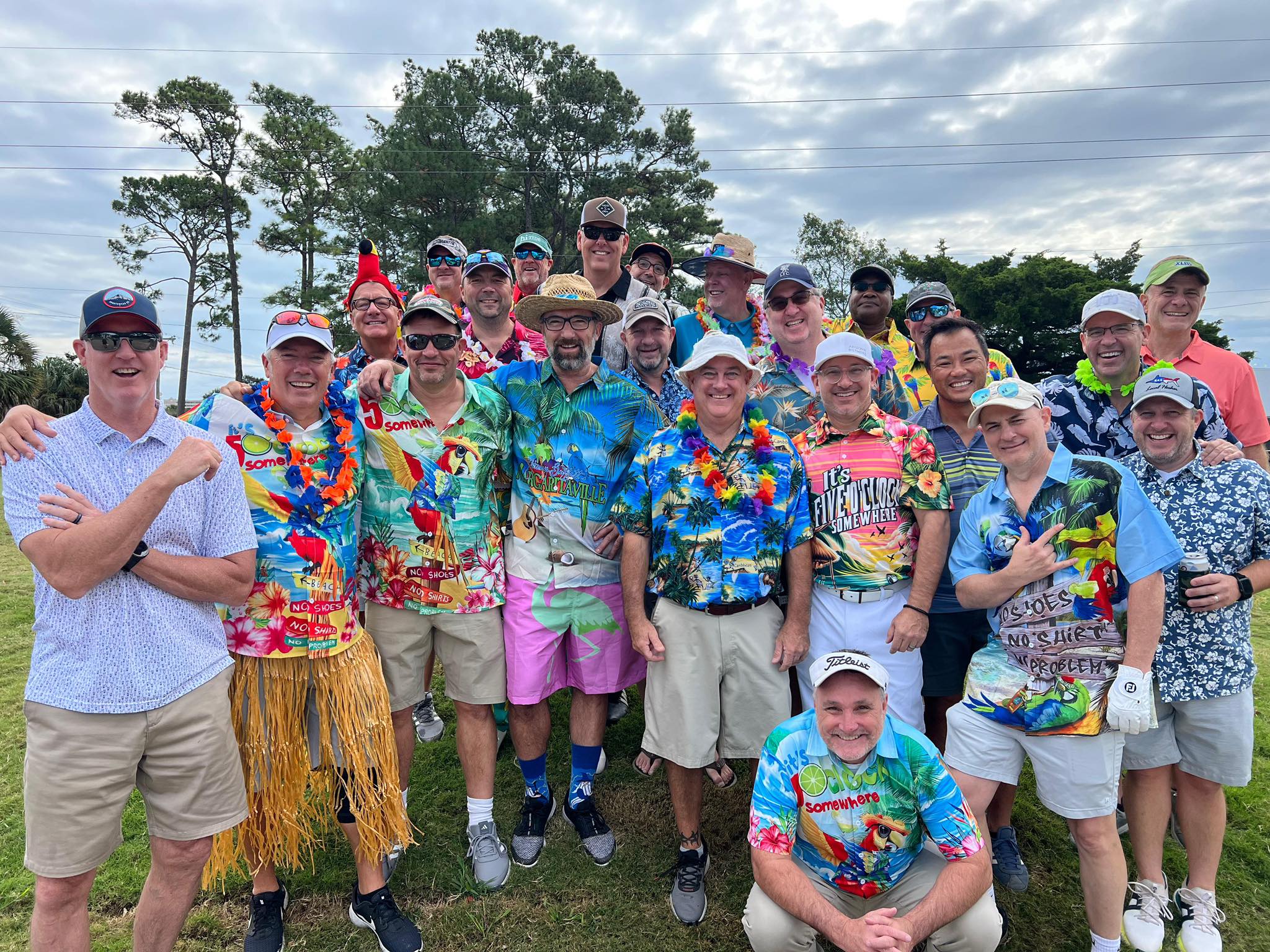 Golfers playing a packed Myrtle Beach golf trip