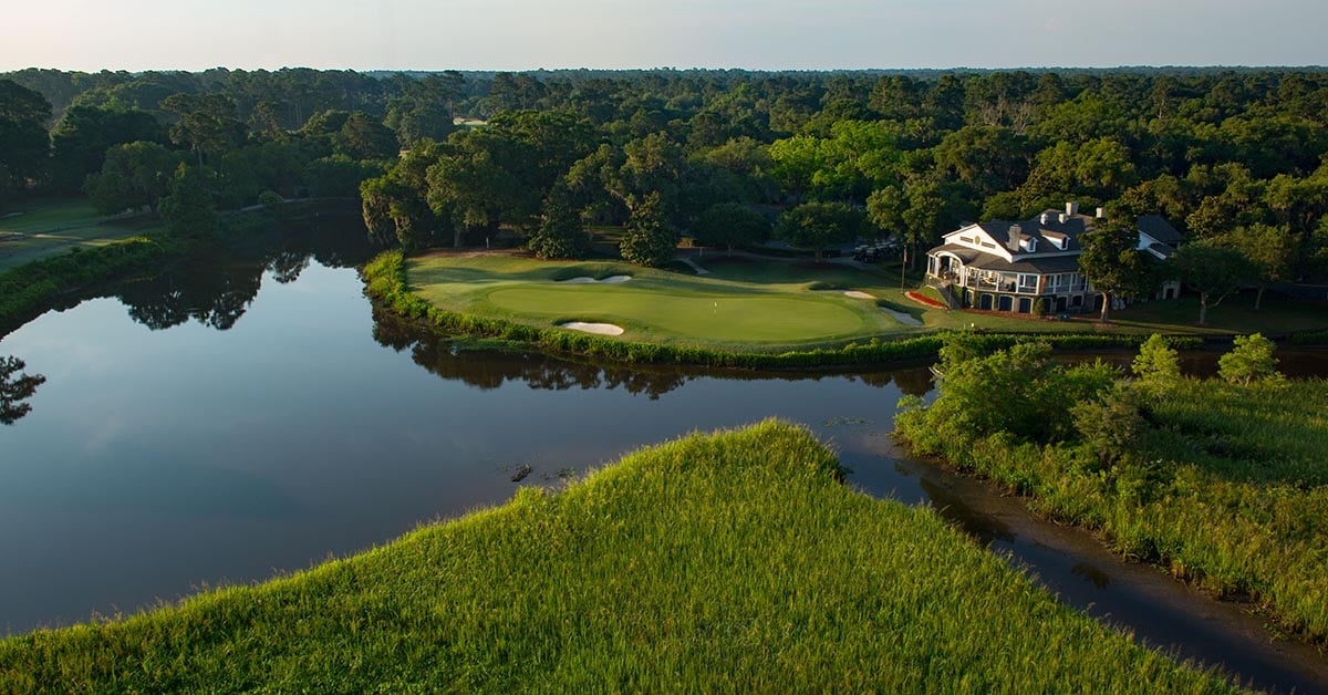 Caledonia Golf & Fish Club 18th hole in Myrtle Beach