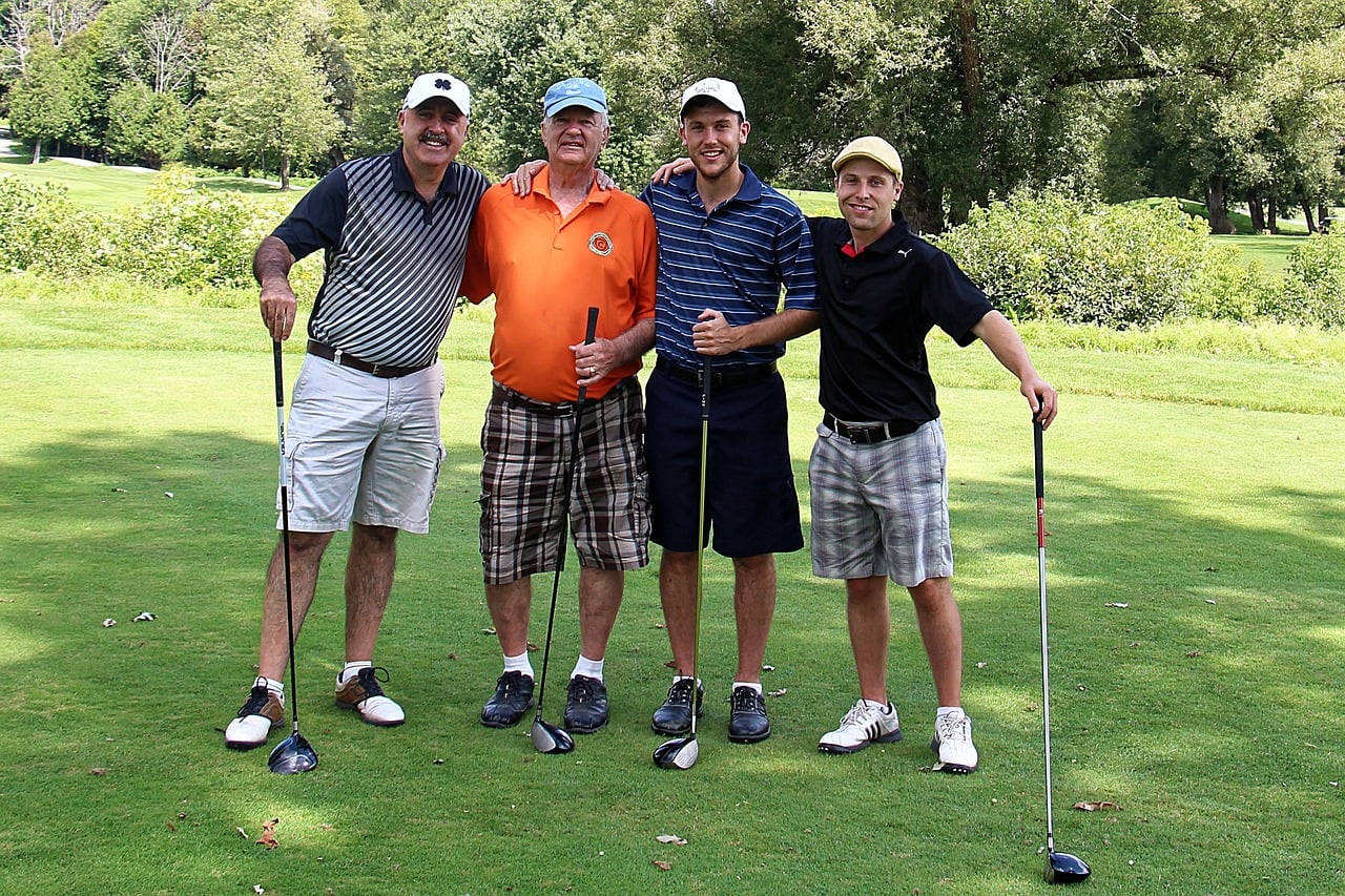 Golf group posing during a Myrtle Beach golf trip